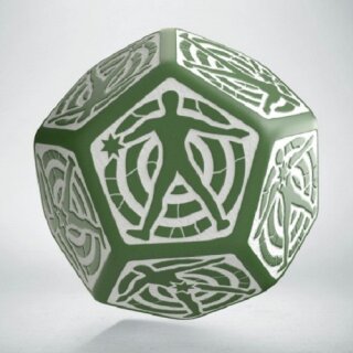 Hit Location Die Green/White D12