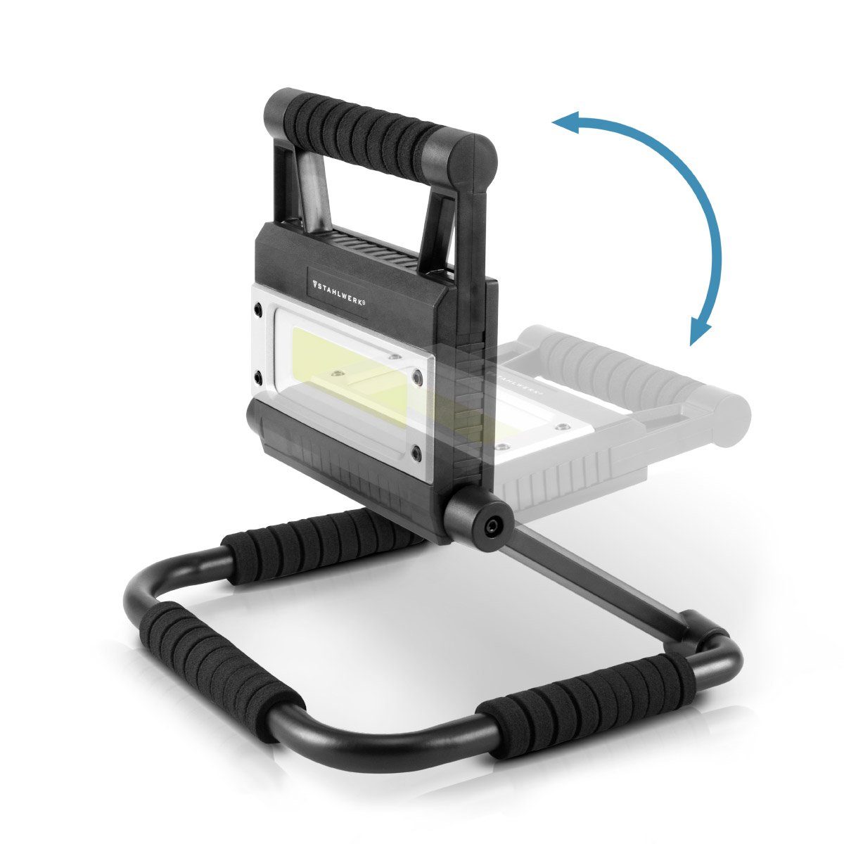 STAHLWERK Baustrahler LED Baustrahler LAL-15 ST mit 15 Watt, 1500 Lumen, Powerbank, LED fest integriert