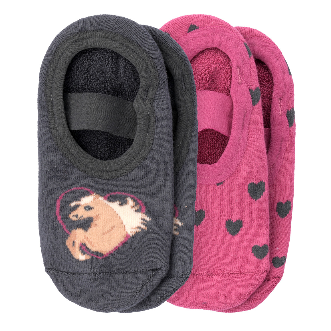 2 Paar Mädchen Stoppersocken mit Print