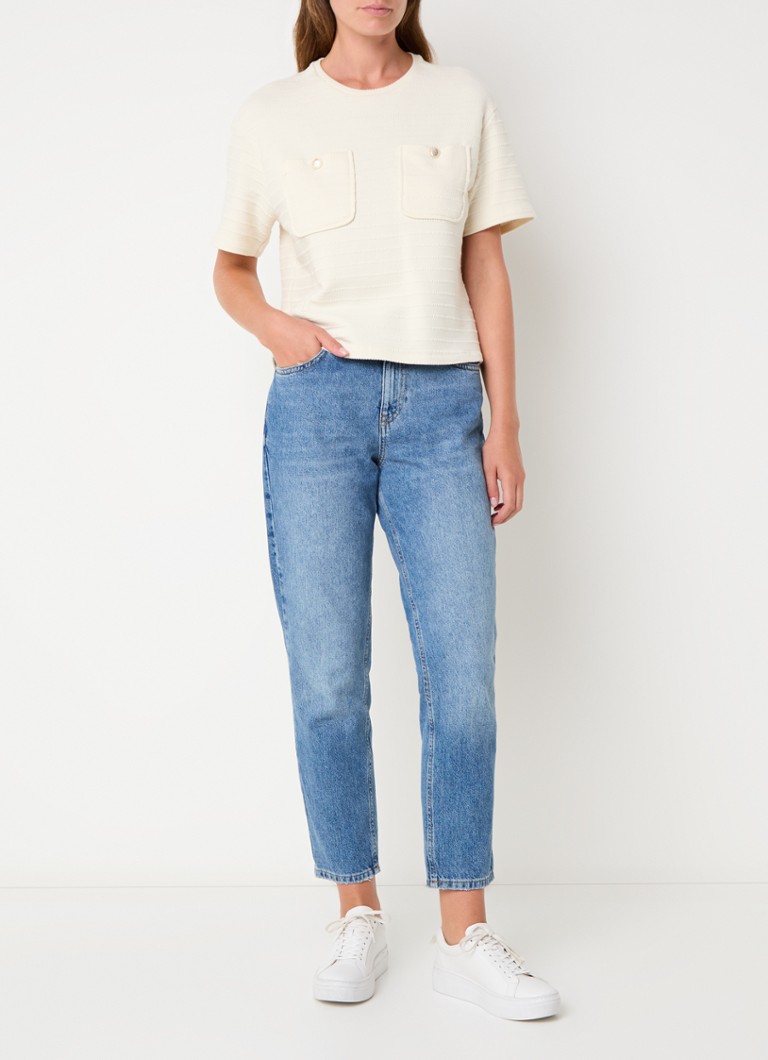 Benetton Fine-knit top with chest pockets