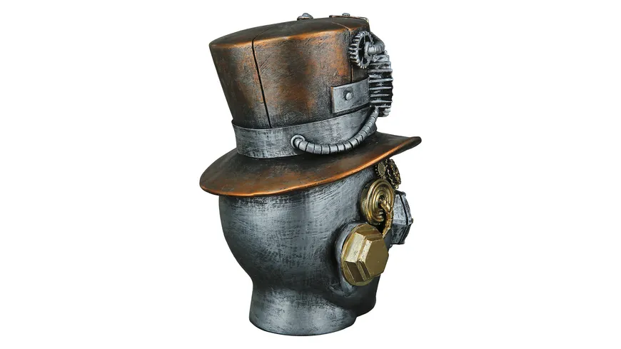 Casablanca Steampunk Poly Skulptur Male H=20cm silberfarben