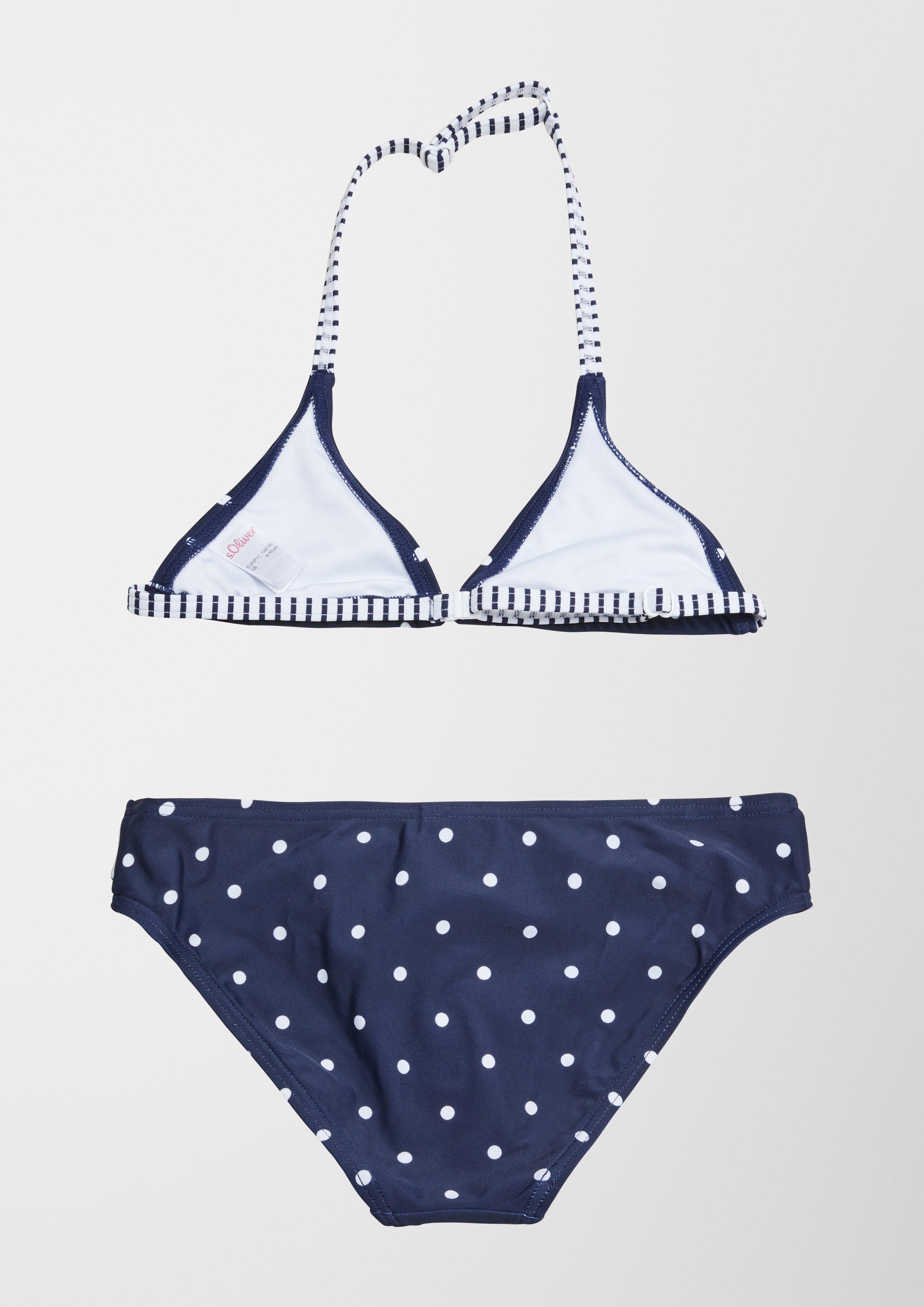 Triangel-Bikini mit Pünktchen  6007127-5870