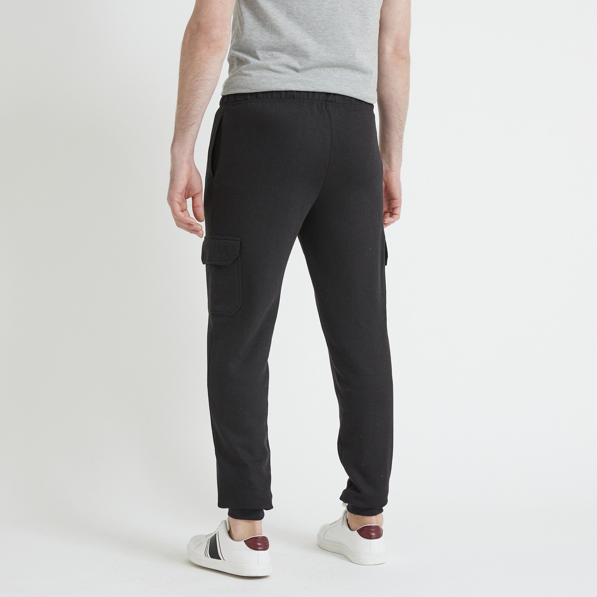 Pantalon molleton cargo bas resserrés