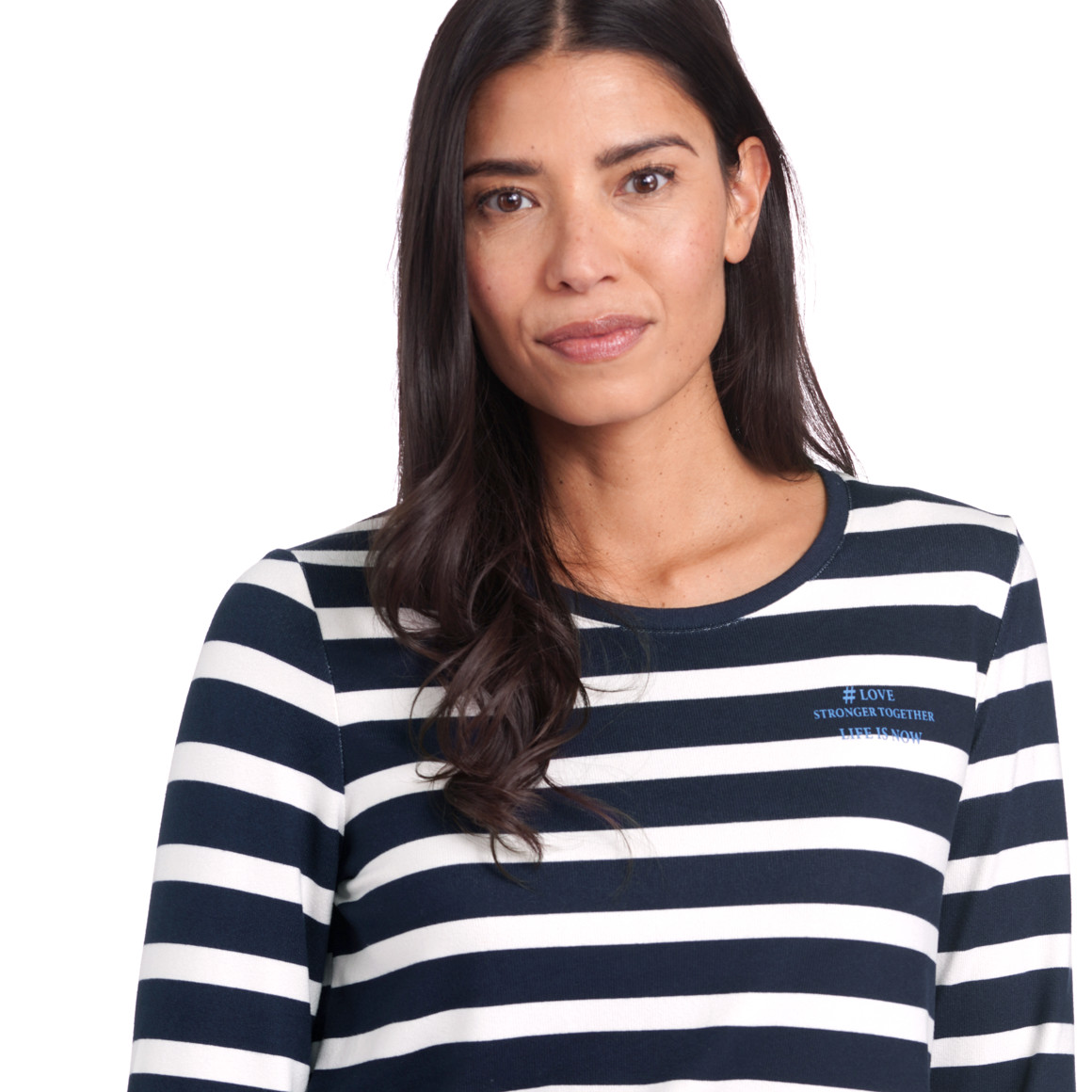 Damen Langarmshirt mit Streifen