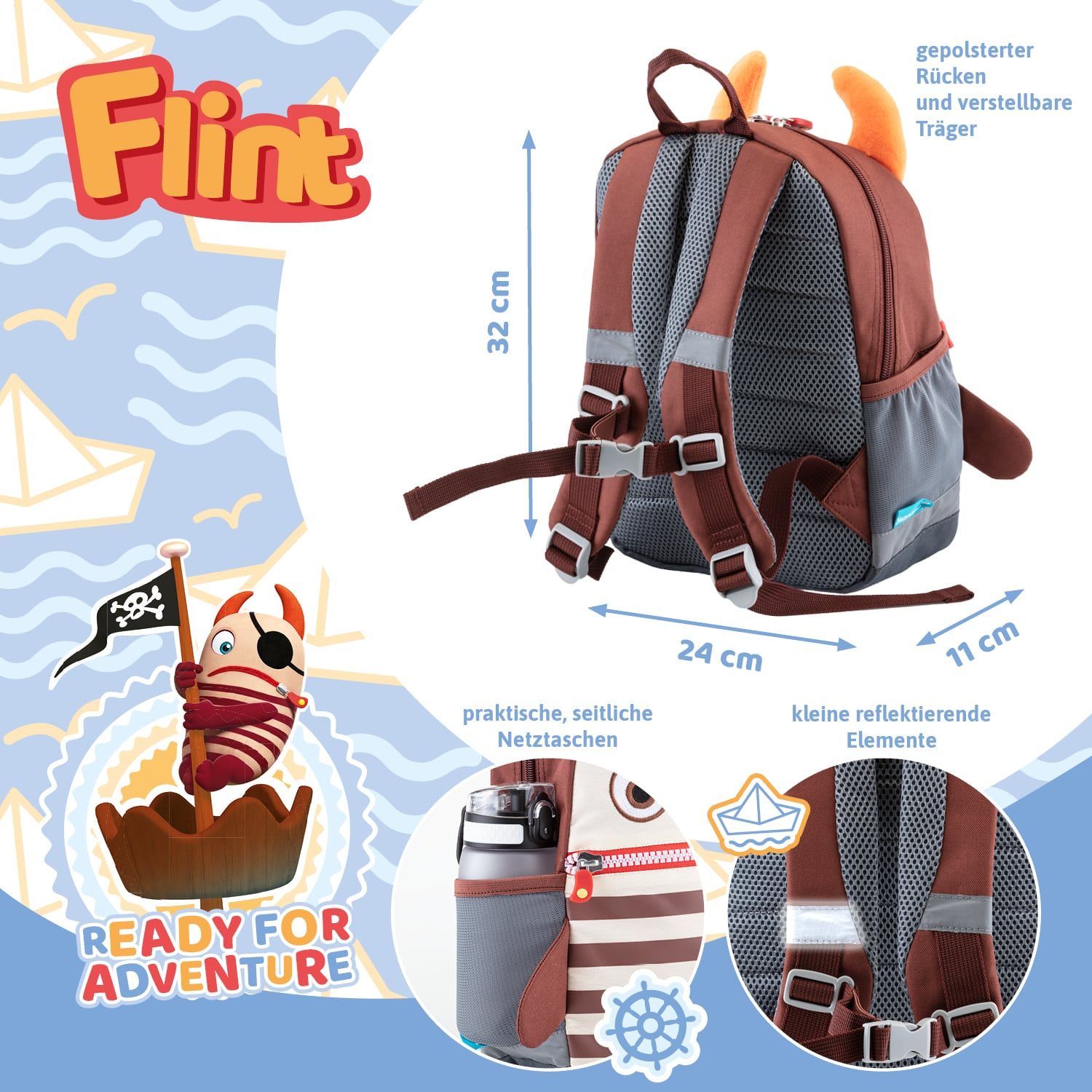 Skandika Sorgenfresser Flint Kinderrucksack