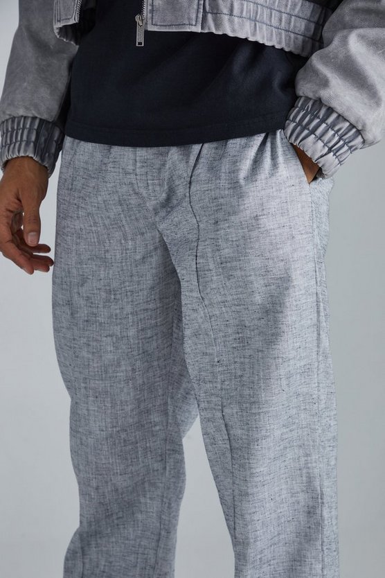 Gerade Hose mit elastischem Bund