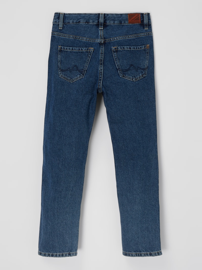 Mom Fit Jeans aus Baumwolle Modell 'Kara' in blau