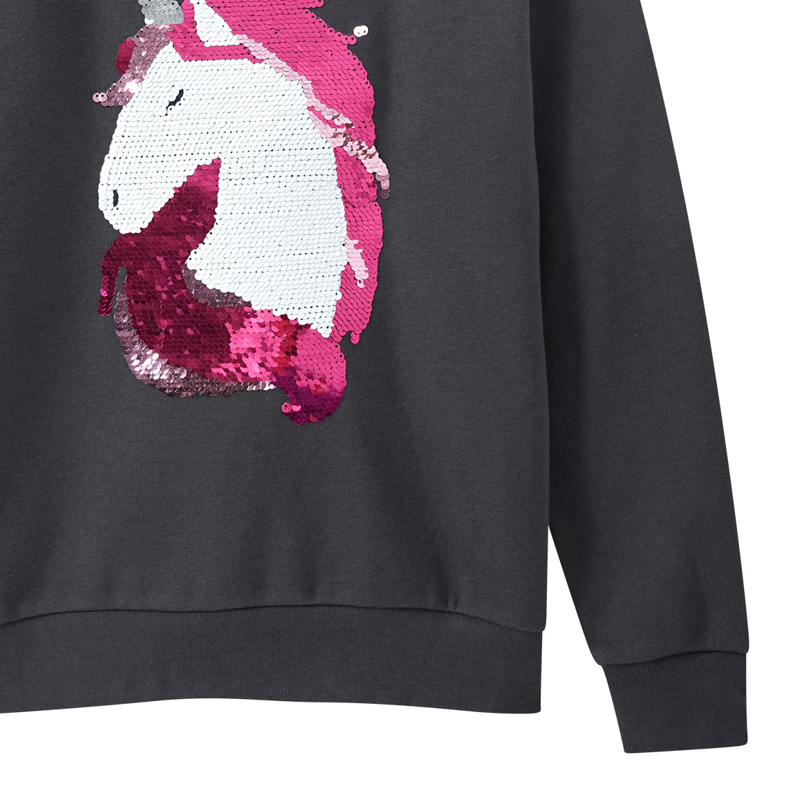Mädchen Sweatshirt mit Wendepailletten