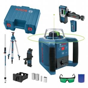 Set laser rotativ Bosch Blue 061599404B GRL 300 HVG 1 baterie de 9V, 2 baterii de 1,5V, 1 baterie de 1,5V și încărcător în geantă