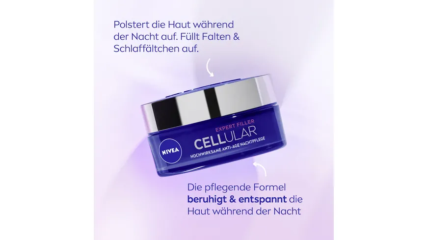 NIVEA Cellular Expert Filler Hochwirksame Anti-Age Nachtpflege 50 ml