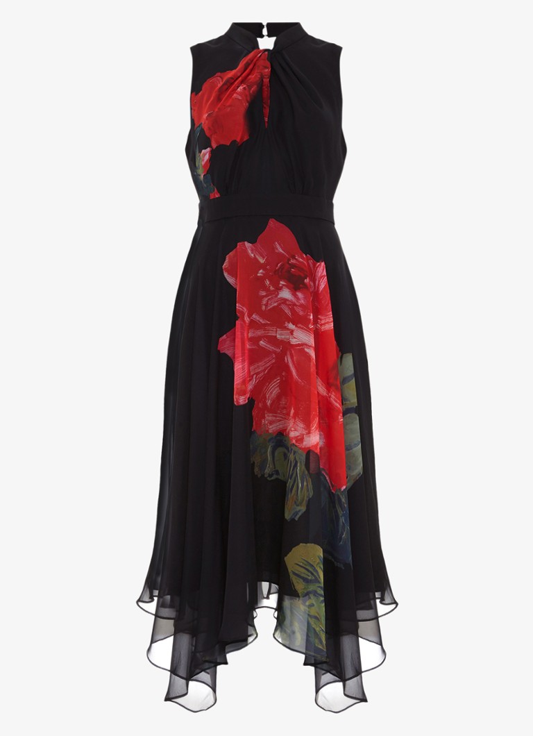 Abito midi con stampa floreale Phase Eight Lucia