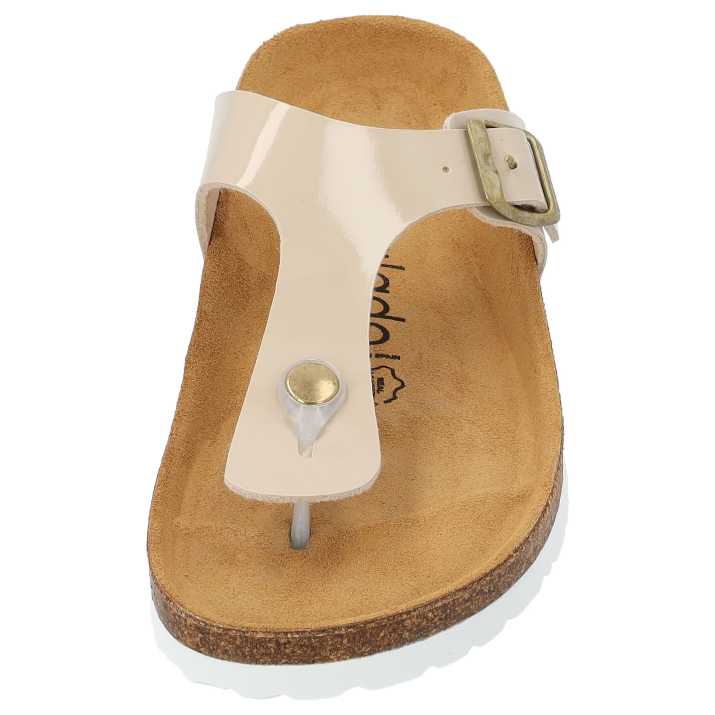 Palado Kos Lack, Zehentrenner, Damen, Beige