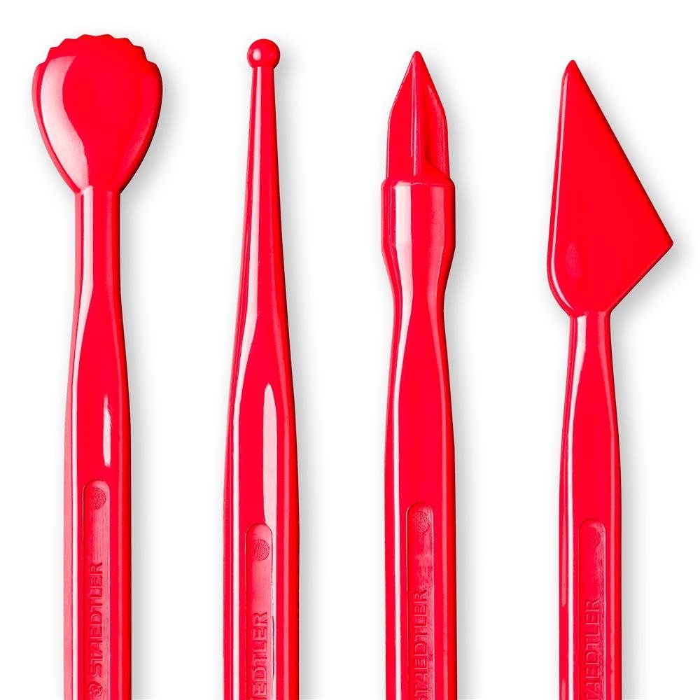 STAEDTLER Modellierwerkzeug 8711 WP4-2 FIMO® 8711, Etui 4 verschiedene Modellierwerkzeuge Kreativ-Zubehör Set