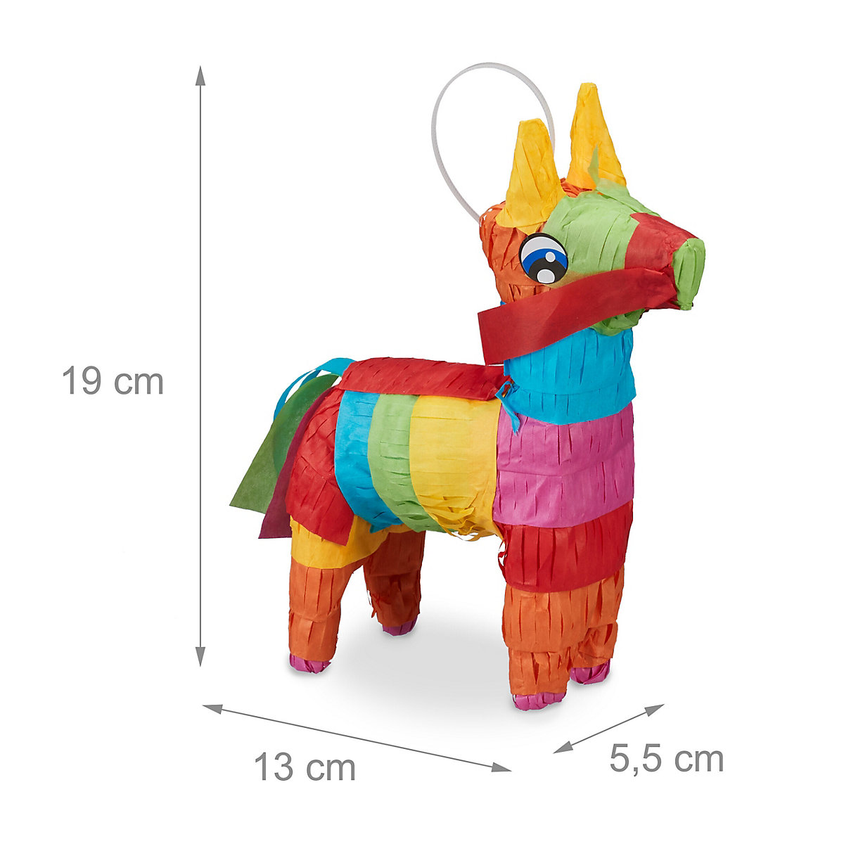 Pinata Esel bunt