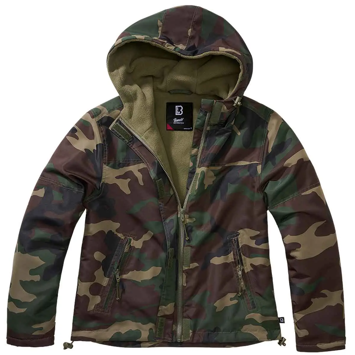 Ladies Windbreaker Frontzip woodland