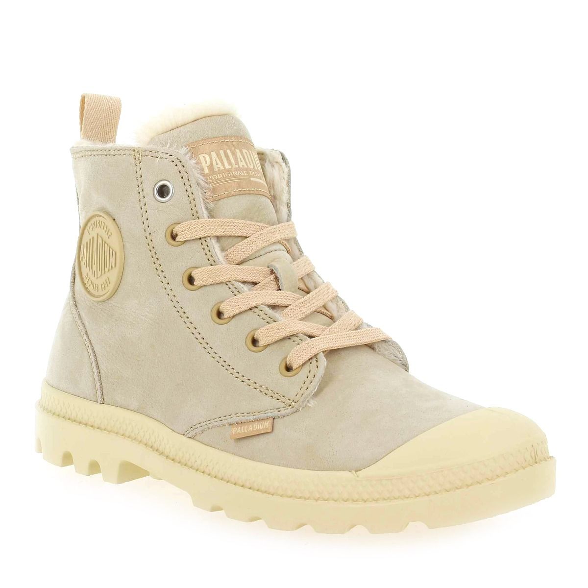 Palladium  PAMPA HI ZIP WL - Crème