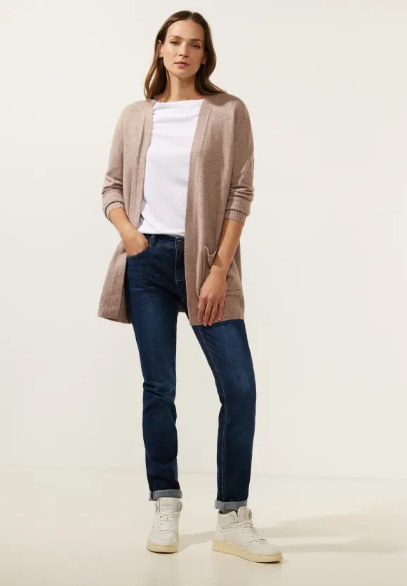 Street One Cosy Melange Strickjacke