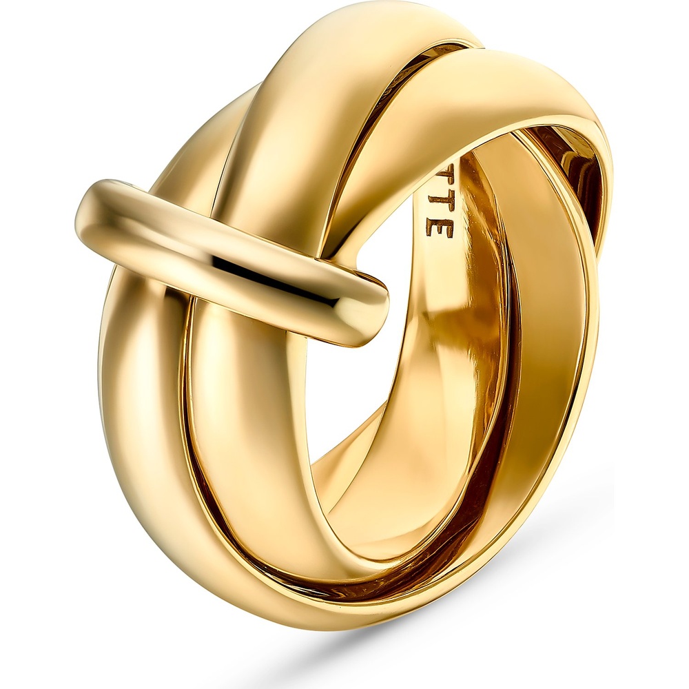 Jette Bague pour femme 925 Argent or jaune Bague