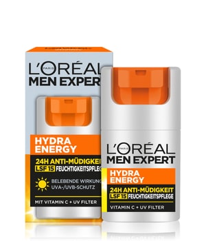 L'Oréal Men Expert Hydra Energy 24H Anti-Müdigkeit Feuchtigkeitspflege mit LSF15 Gesichtscreme-50 ml