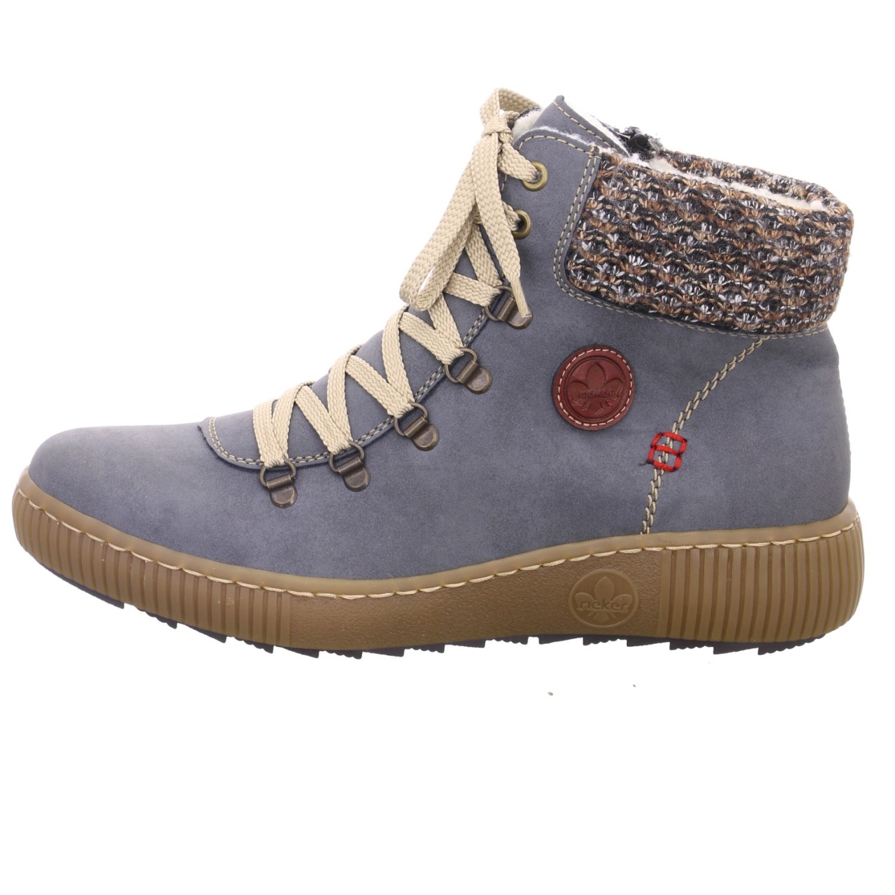 RIEKER Schnür-Stiefeletten blau