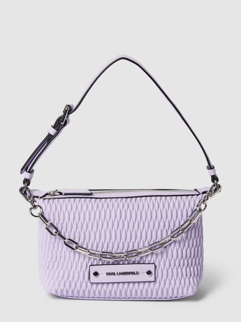 Handtasche mit Strukturmuster in flieder