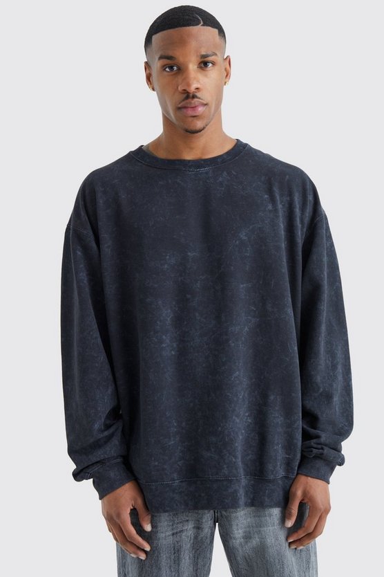Oversize Sweatshirt mit Rosen-Print