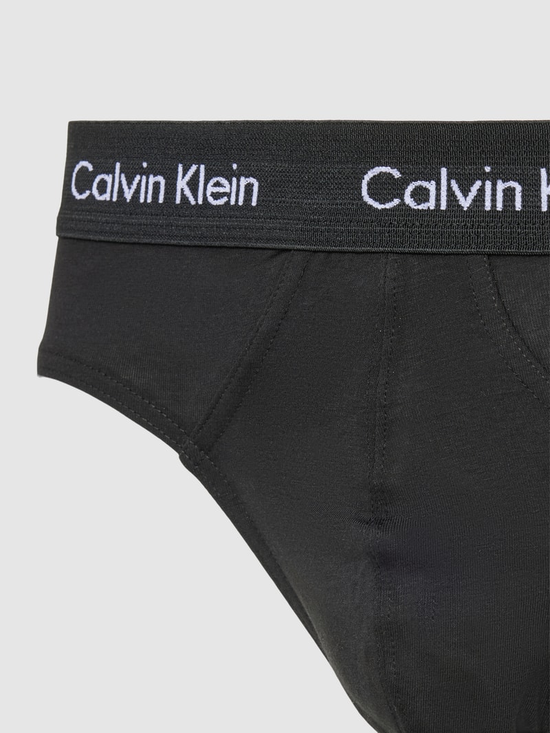 Slip mit elastischem Logo-Bund im 5er-Pack in schwarz