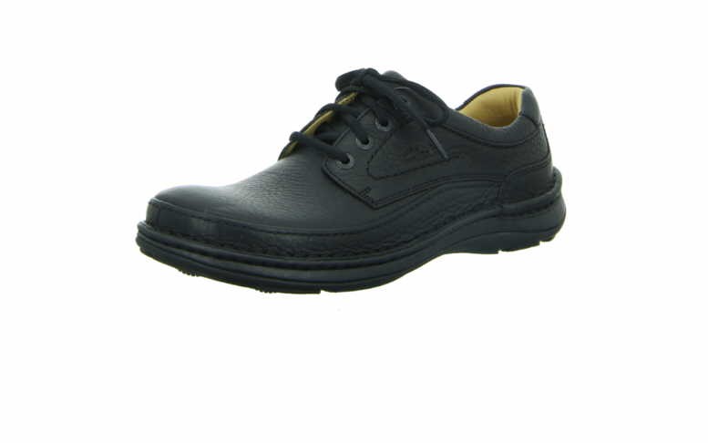 CLARKS Komfort Schnürer schwarz Nature three