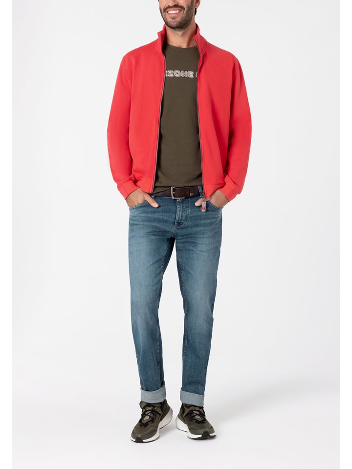 Timezone Sweatjacke in Rot günstig kaufen