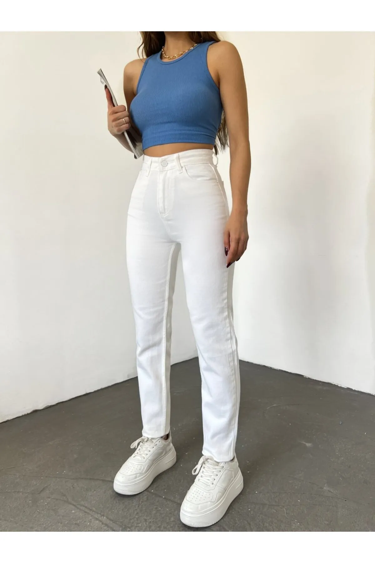 TRENDNATUREL  Jeans - Weiß - Mom