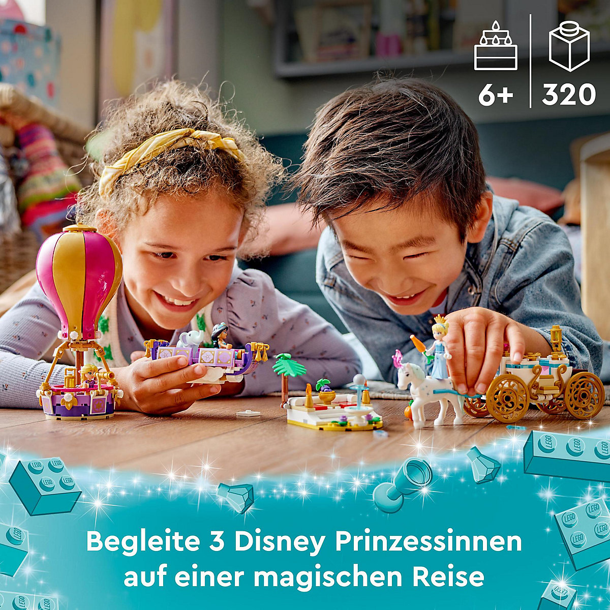 LEGO®   43216 Prinzessinnen auf magischer Reise
