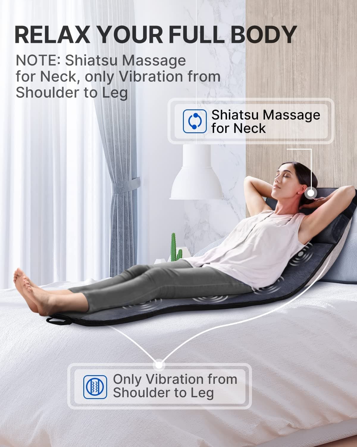 Massagematte mit Wärmefunktion