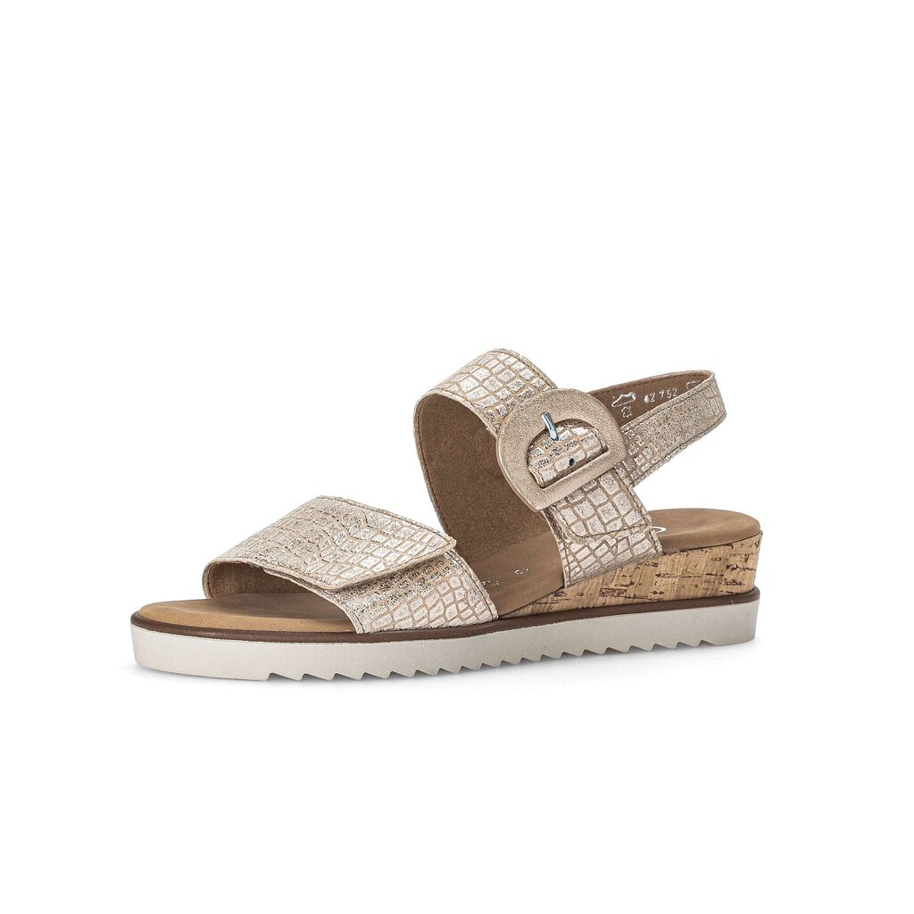 Gabor comfort Keilsandalette gold