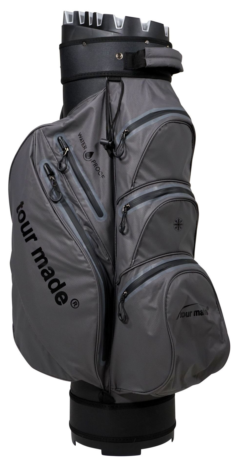 Tour Made Golfbag-Regenschutz Tour Made Ultra Waterproof Pro Golfbag - Black Red