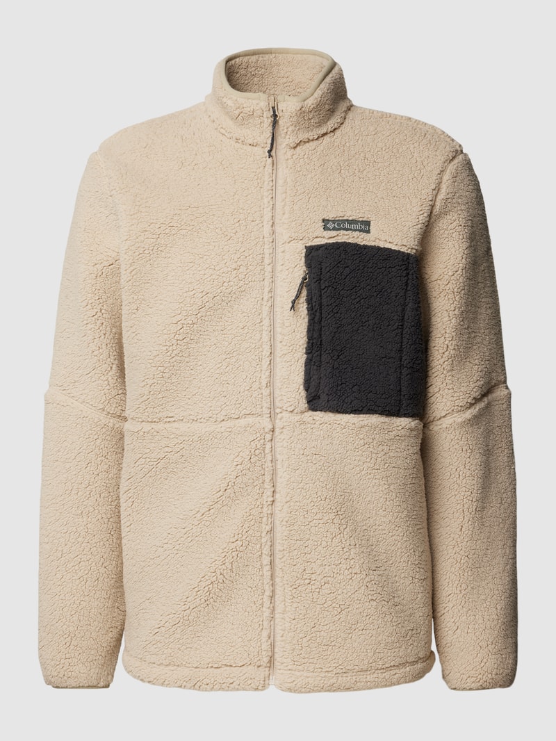 Sweatjacke mit Teddyfell Modell 'Mountain Side' in beige