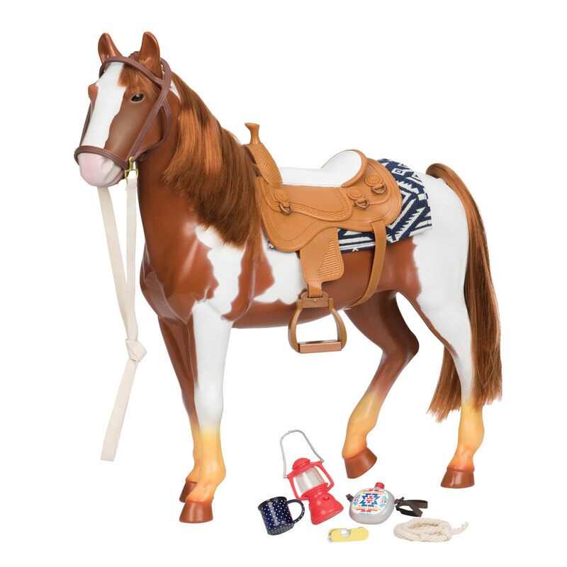 Cheval Pinto pour poupée Our Generation