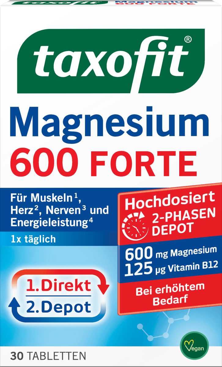 Magnesium 600 Forte Depot Tabletten 30St, 51,2 g