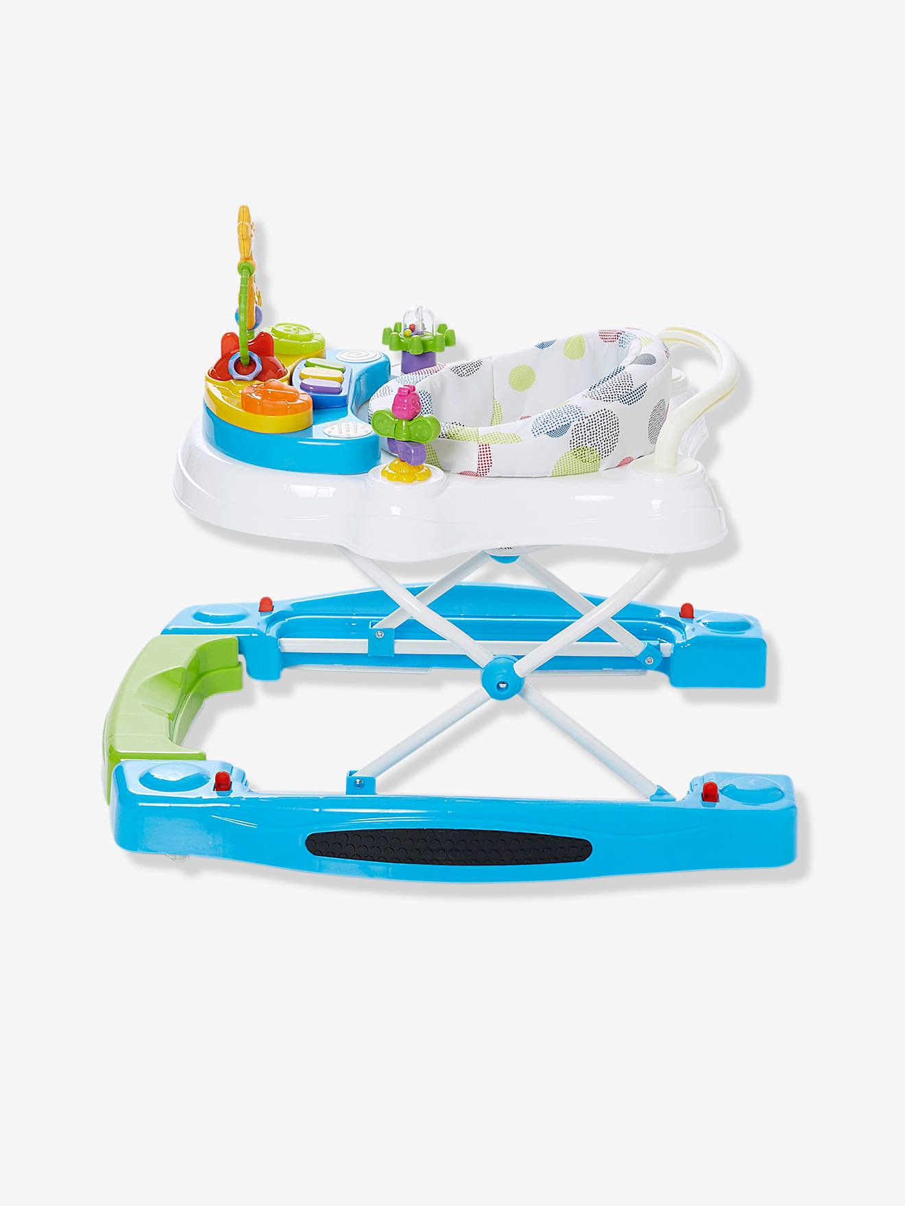 Vertbaudet 2-in-1 Baby Lauflernhilfe TROTT&POUSS, mitwachsend - weiß bedruckt