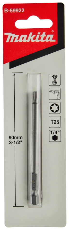 Makita Zubehör B-59922 Schraubendreher T25 x 90 mm