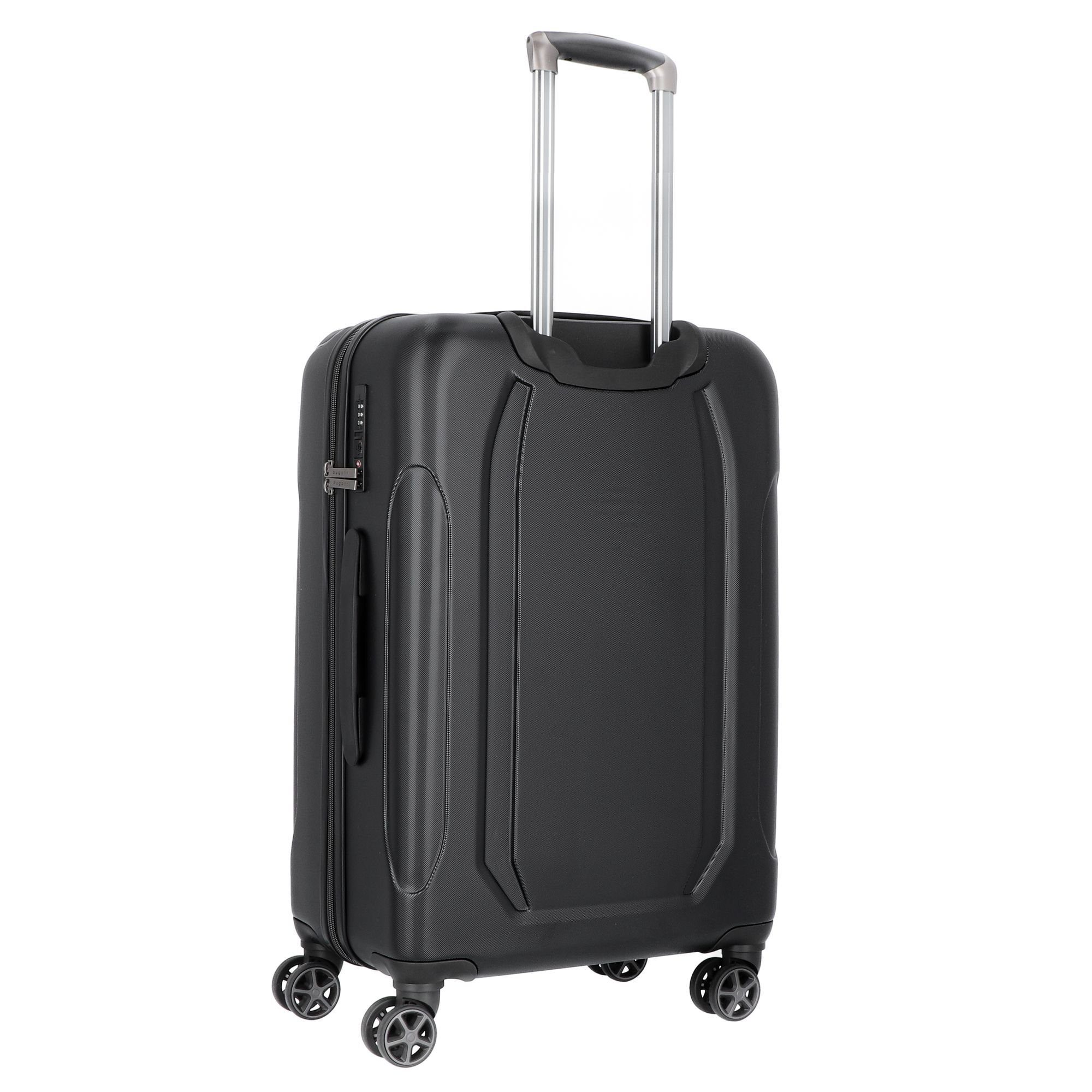 bugatti Trolleyset Valencia, 4 Rollen, (3-teilig, 3 tlg), ABS