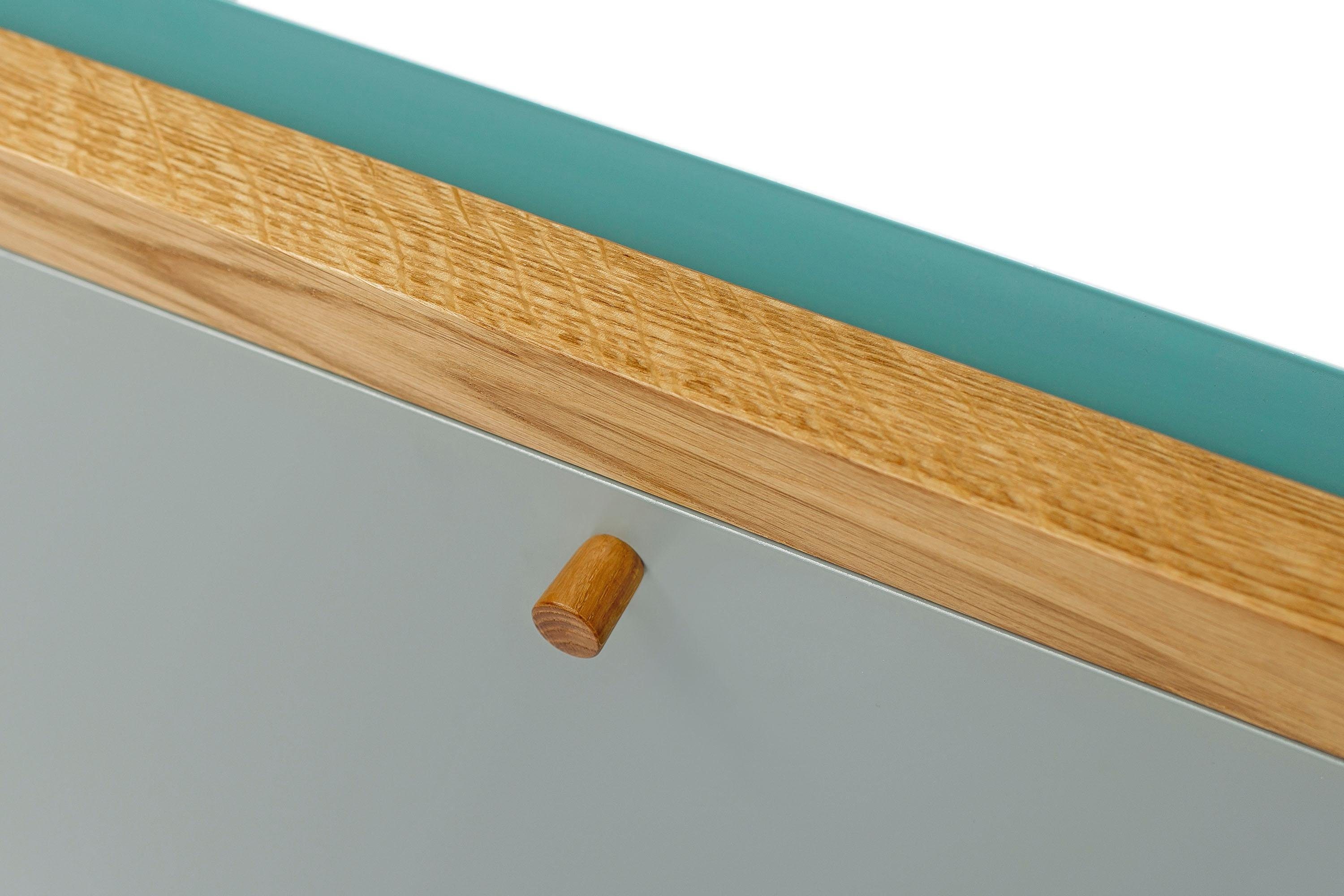 Woodman Klapptisch Brenta, zum aufklappen, platzsparend, Rahmen aus massiver Eiche