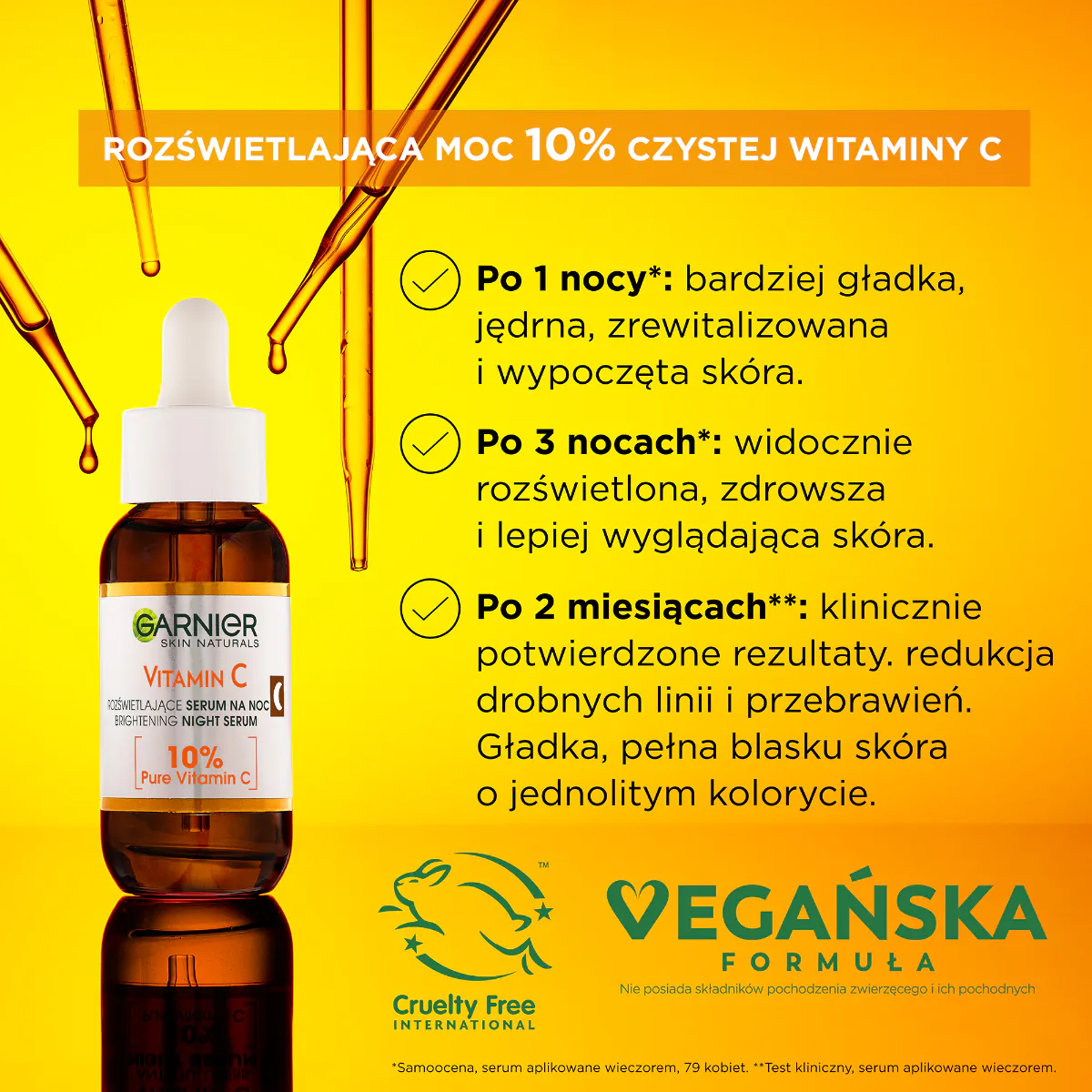 „Garnier Skin Naturals“ vitamino C šviesinantis naktinis serumas