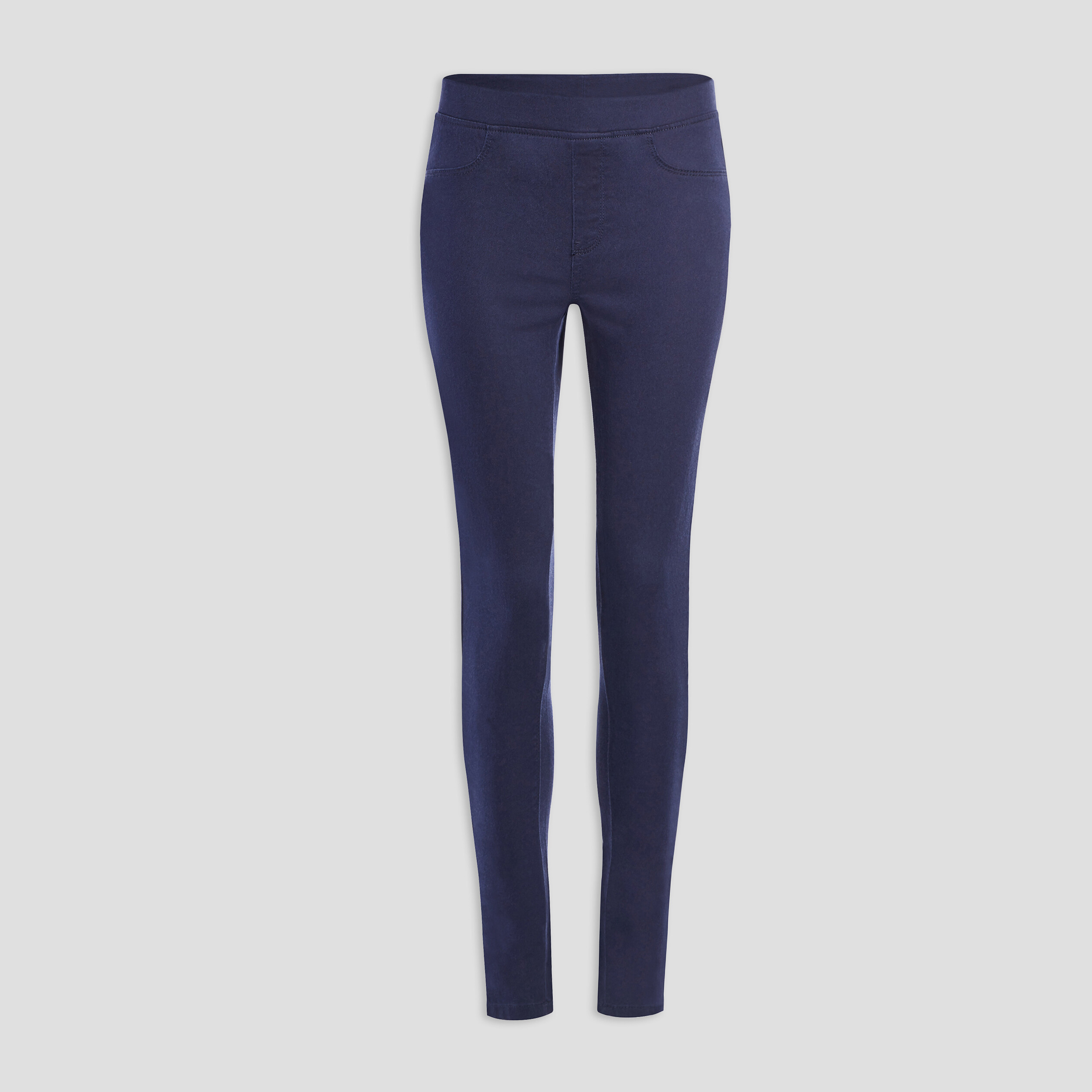 Jegging skinny taille basse bleu marine femme | La Halle