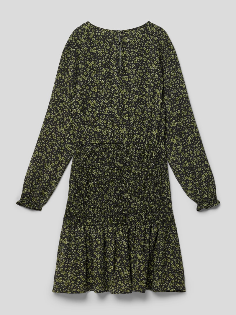 Kleid mit Smok-Detail Modell 'niara' in schwarz