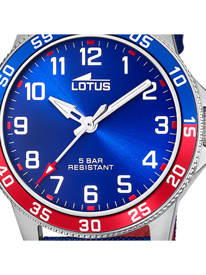 Lotus Analog-Armbanduhr Lotus Junior blau, rot mittel (ca. 36mm) günstig kaufen onesize