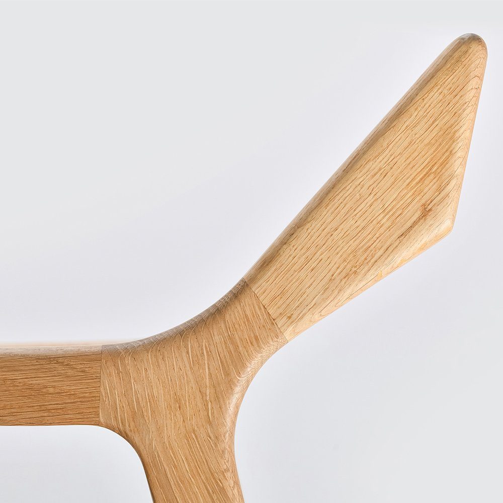 Mobello Stuhl Zeitloser Massiv Holz Designerstuhl, Bequemer Holzstuhl & Esszimmerstuhl, 52x53x80 cm