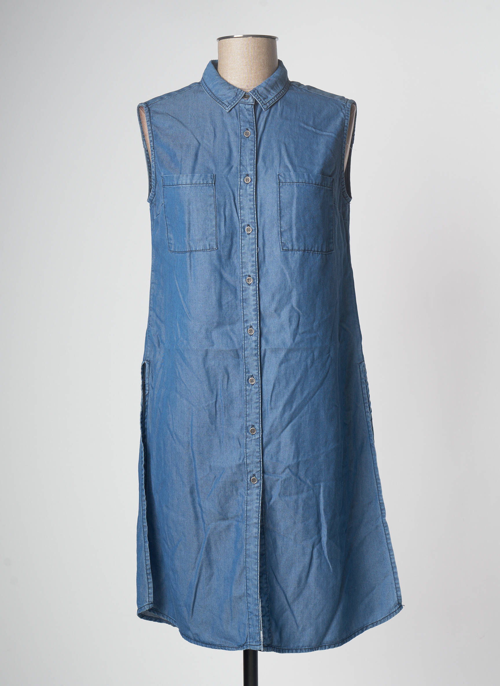 B Young Tuniquesansmanche Femme couleur bleu