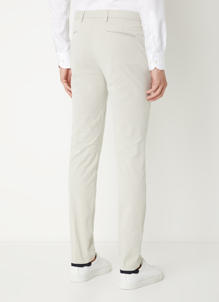 Pantaloni chino Profumo slim fit cu buzunare laterale