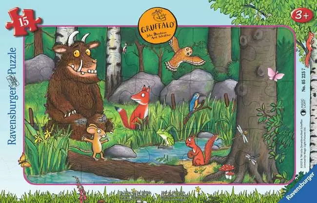 Kinderpuzzle ab 3 Jahren - Die Maus und der Grüffelo - 15 Teile