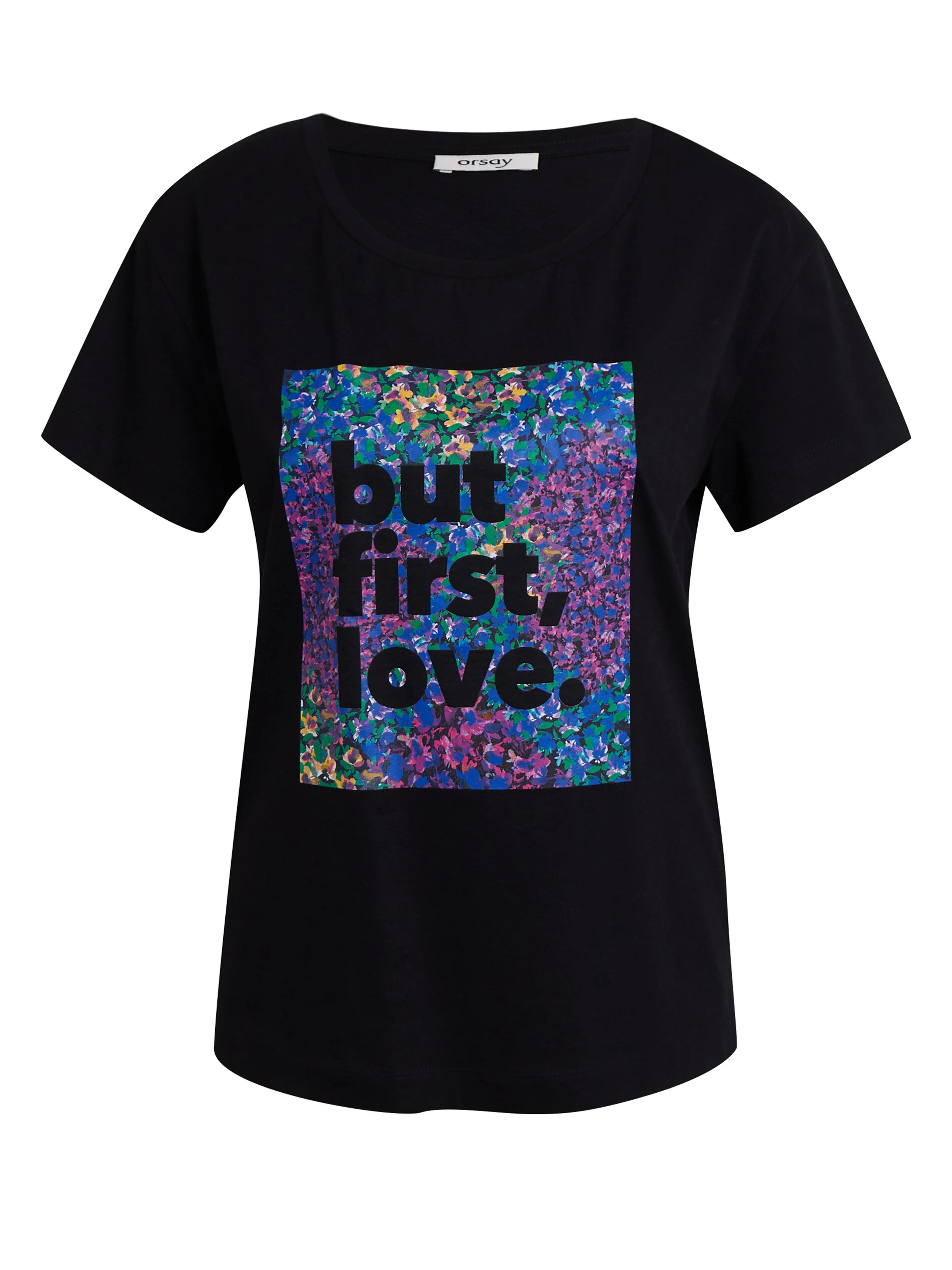 Schwarzes Damen-T-Shirt ORSAY